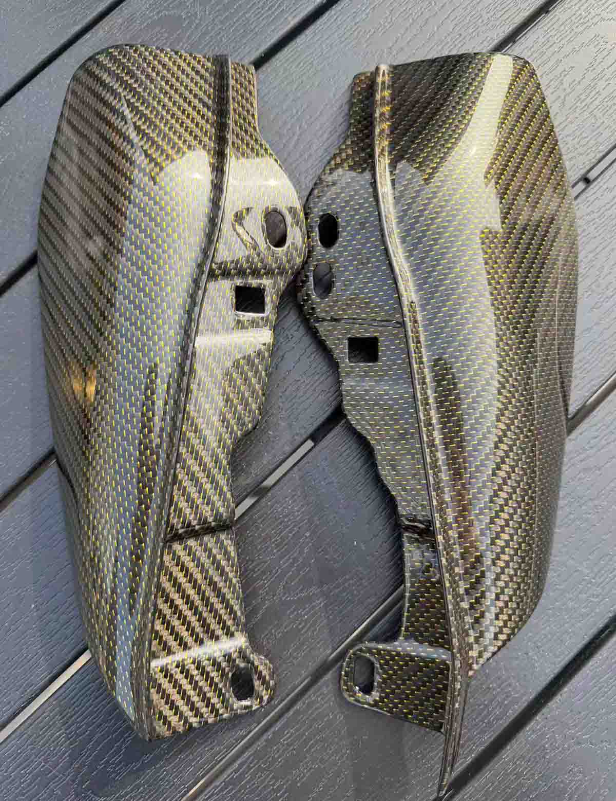 Carbon Fiber Mid Frame Air Deflectors Lightweight Heat Shields Deflector | Harley 2014-2025 Street Glide Road Glide CVO Road Glide ST - Image 2