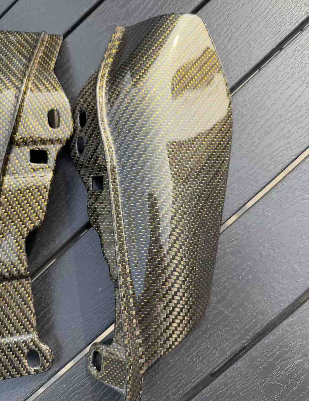 Carbon Fiber Mid Frame Air Deflectors Lightweight Heat Shields Deflector | Harley 2014-2025 Street Glide Road Glide CVO Road Glide ST - Image 3