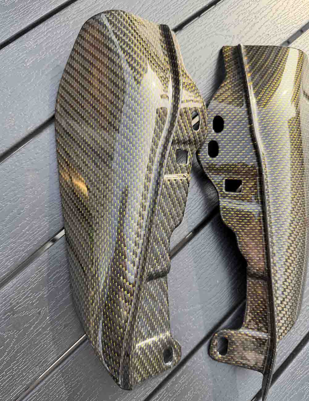 Carbon Fiber Mid Frame Air Deflectors Lightweight Heat Shields Deflector | Harley 2014-2025 Street Glide Road Glide CVO Road Glide ST - Image 4