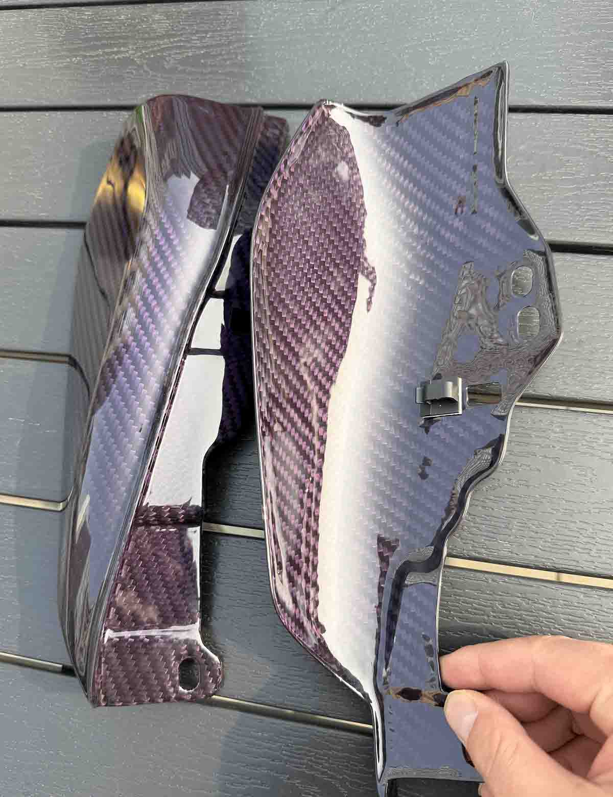 Carbon Fiber Mid Frame Air Deflectors Lightweight Heat Shields Deflector | Harley 2014-2025 Street Glide Road Glide CVO Road Glide ST - Image 6