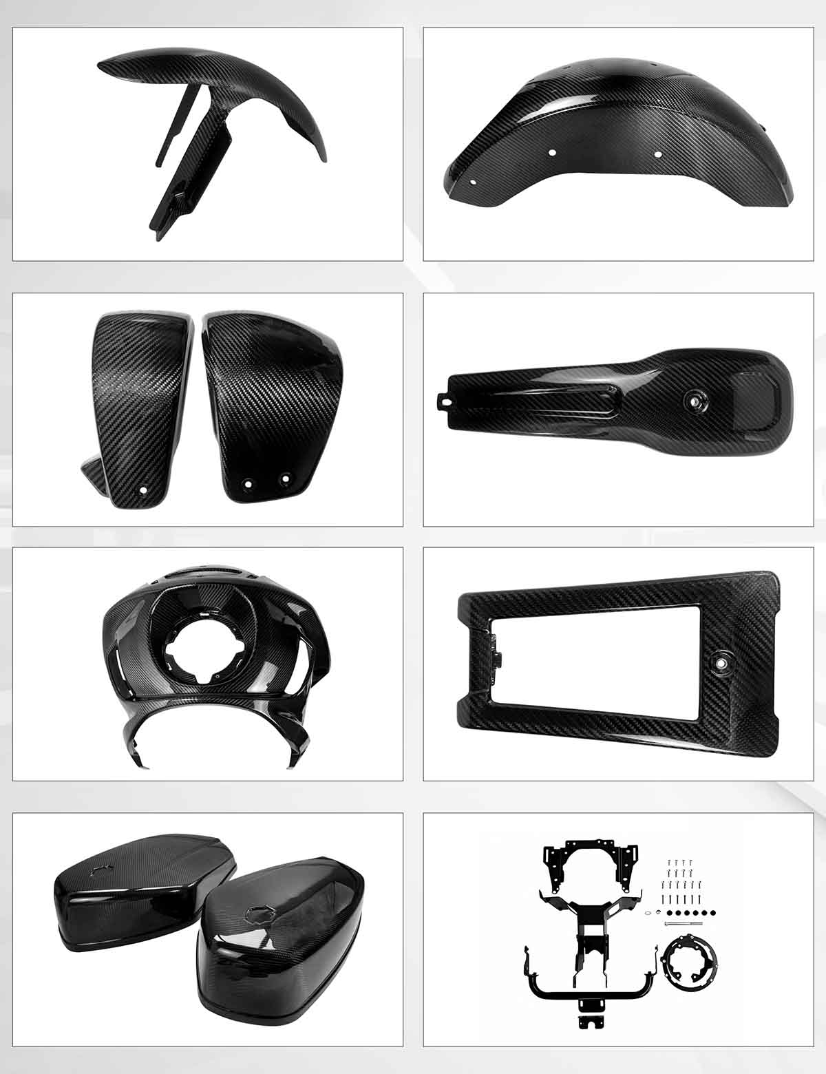 Motorcycle Carbon Fiber All Parts for Harley 2018-2025 Softail Street Bob Low Rider S Low Rider ST - Image 2